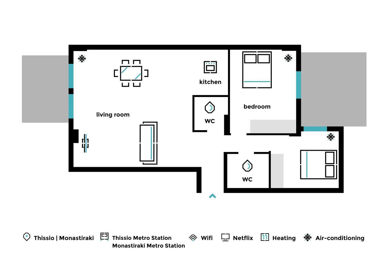 Stylish And Spacious 2Bd - Thiseio By Upstreet Atina Dış mekan fotoğraf